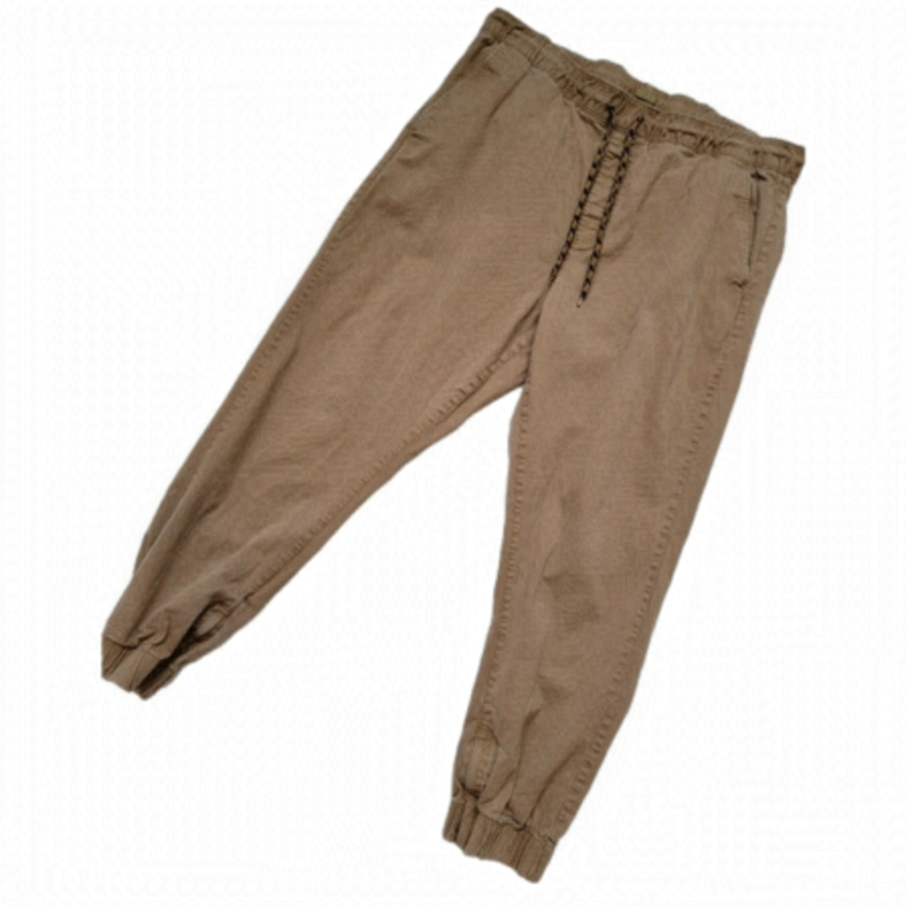 TAINTED DENIM Utility tappered cuffed zipper leg joggers